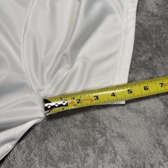 Collars & Co. Polo Shirt Mens Medium White Dress Collar Polyester Performance - Picture 9 of 9